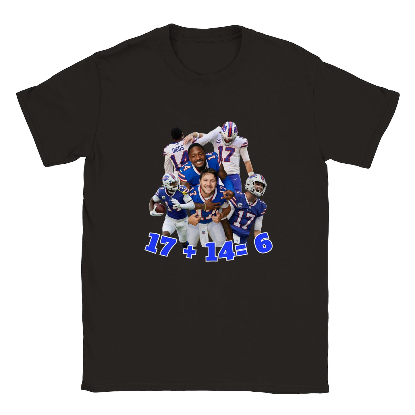 Josh Allen and Stefon Diggs "17 + 14= 6" T-Shirt