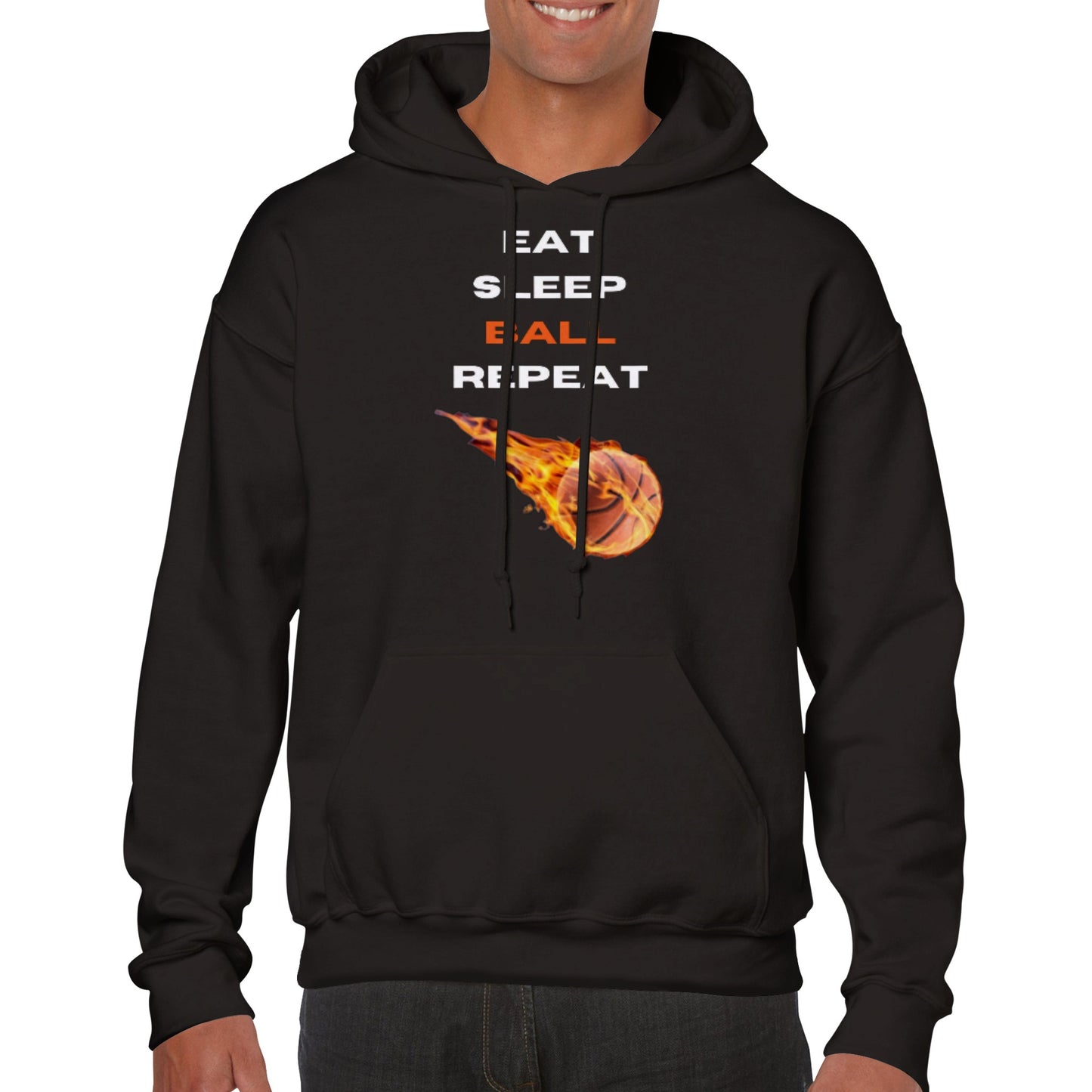 "Eat, Sleep, Ball, Repeat" Hoodie!