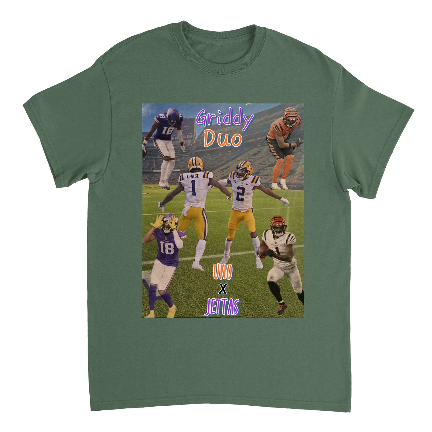 "Griddy Duo" Justin Jefferson & Ja'Marr Chase T-Shirt!