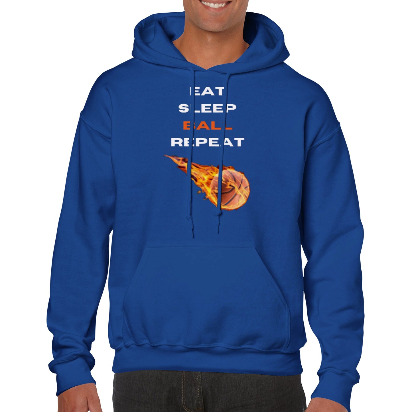 "Eat, Sleep, Ball, Repeat" Hoodie!