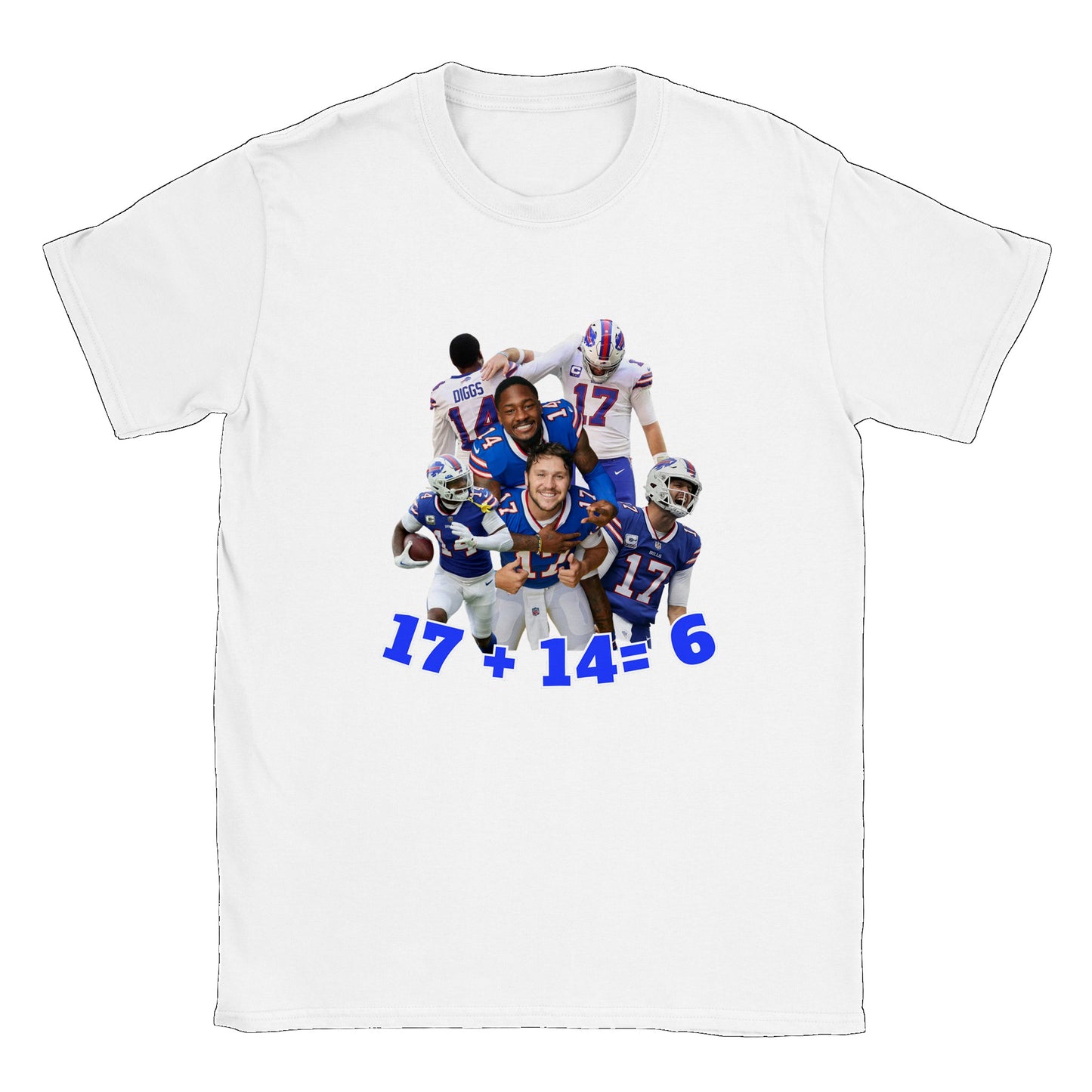 Josh Allen and Stefon Diggs "17 + 14= 6" T-Shirt